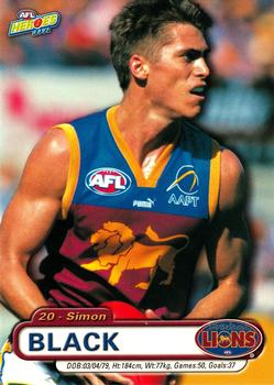 2001 ESP AFL Heroes #15 Simon Black Front